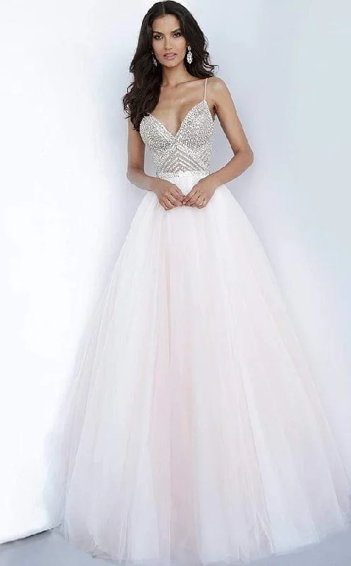 Women's Holiday Attire Jovani 00580 - Beaded Fitted Bodice Ballgown