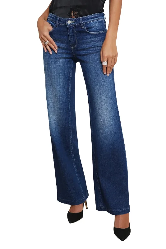 Women's Contemporary Apparel Joanne Low Rise Wide Leg Jean In Haven