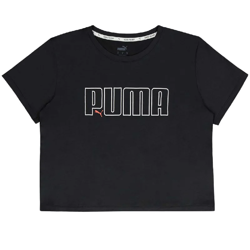 Women's Wardrobe Apparel Puma - Women's Iconic Cropped Short Sleeve T-Shirt (522547 01)