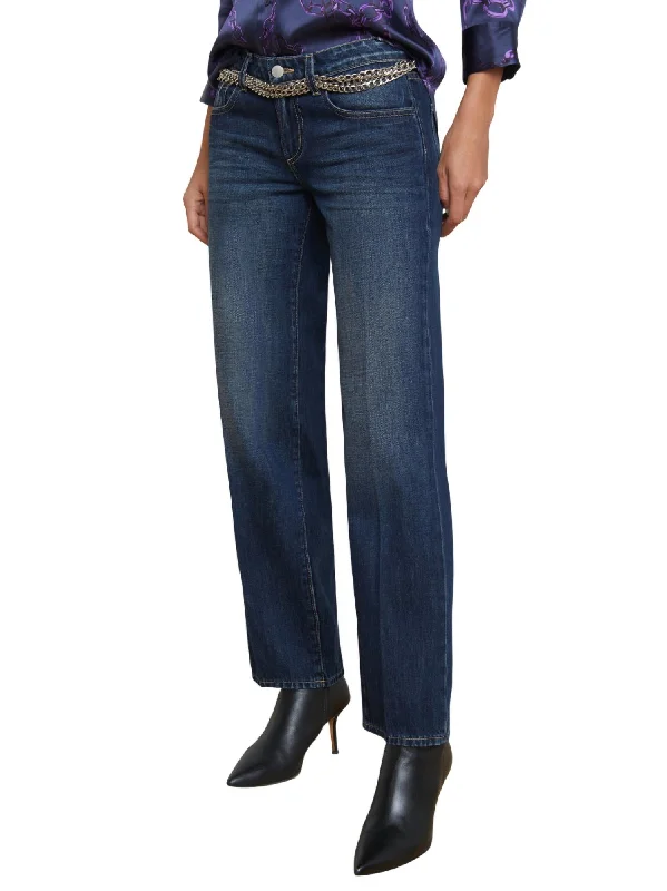 Women's Stylish Professional Apparel Tatum Low Rise Stovepipe Jean In Merrit