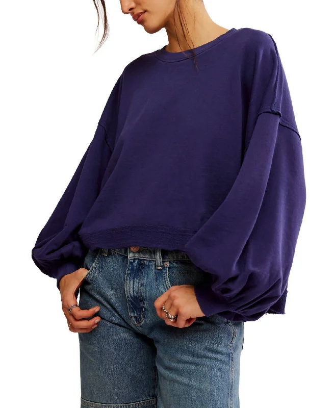 Women's Trendy Garments Trish Sweatshirt In Eclipse