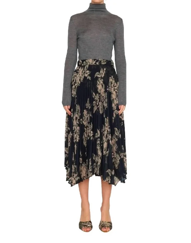 Fashionable Women's Wardrobe Gwen Skirt In Black Rose