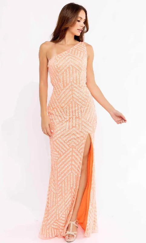 Women's Holiday Outfit Primavera Couture 3951 - One Shoulder Gown