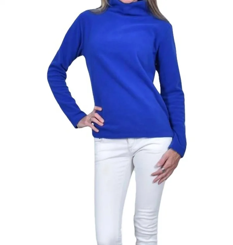 Women's Clothes Acadia Fleece Top In Royal