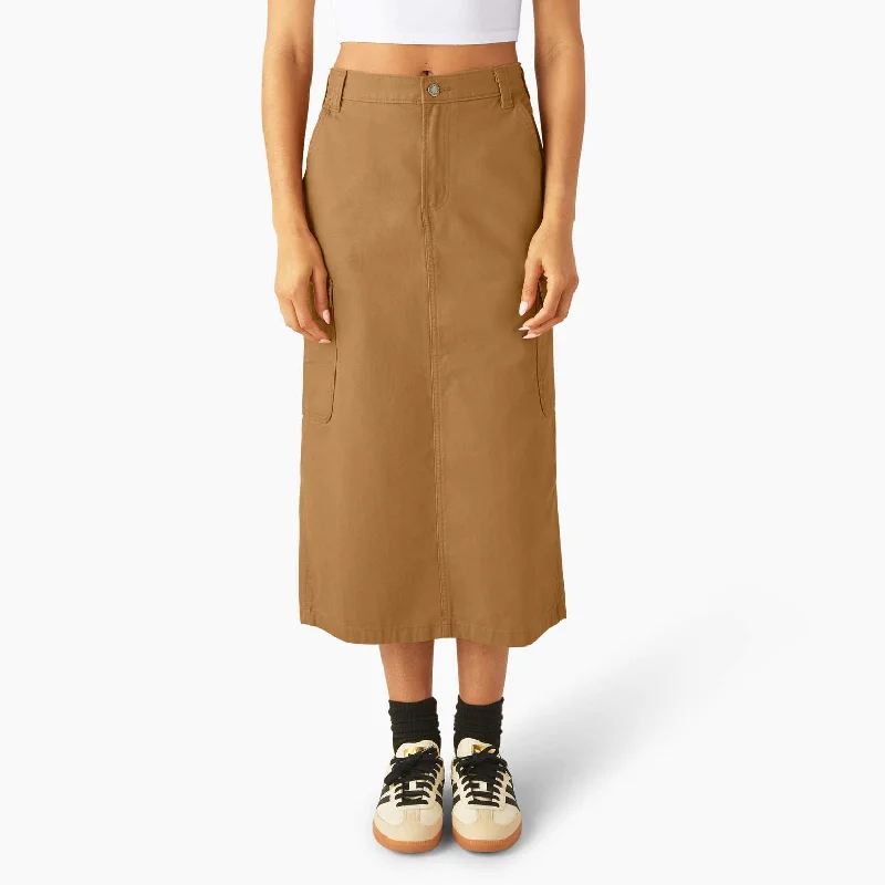 Affordable Women's Outfit Dickies Women's Duck Canvas Cargo Midi Skirt