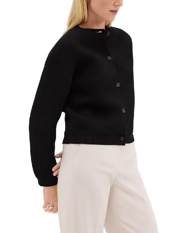 Stylish Women's Attire Theory Structured Cardigan