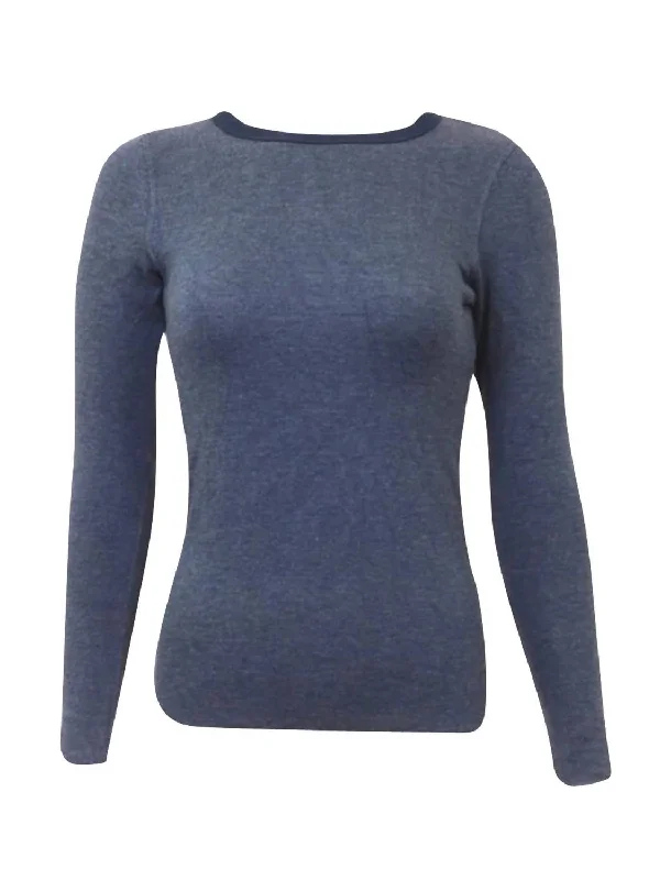 Women's Transitional Outfit Crew Neck Sweater In Dusk