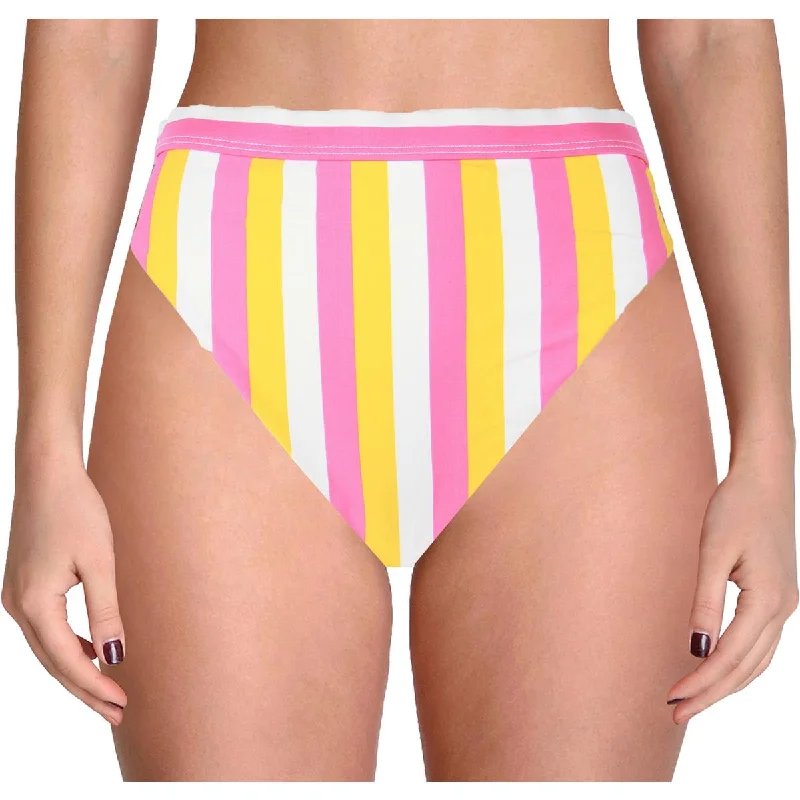 Classic Clothes For Women Womens Striped High Waist Swim Bottom Separates