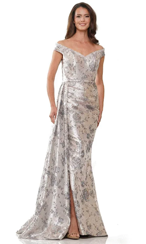 Women's Chic Outerwear Attire Rina di Montella RD2912 - Off-Shoulder Sweetheart Long Gown