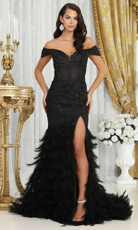 Women's Active Garments For Workouts May Queen RQ8093 - Cap Sleeve Trumpet Prom Gown