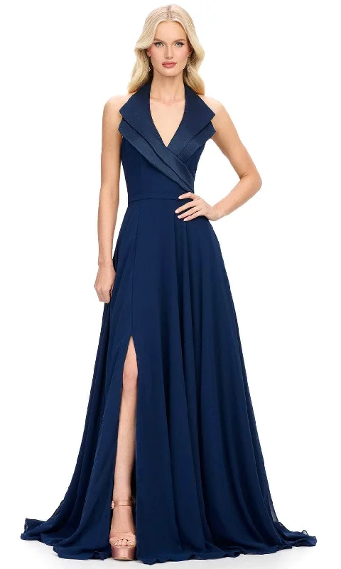 Chic Clothing For Women Ashley Lauren 11753 - Halter Fitted Bodice Prom Gown