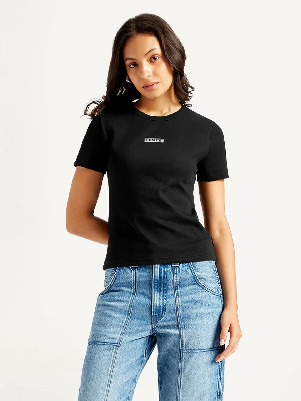 Women's Clothing Women's Solid Crew Neck T-Shirt