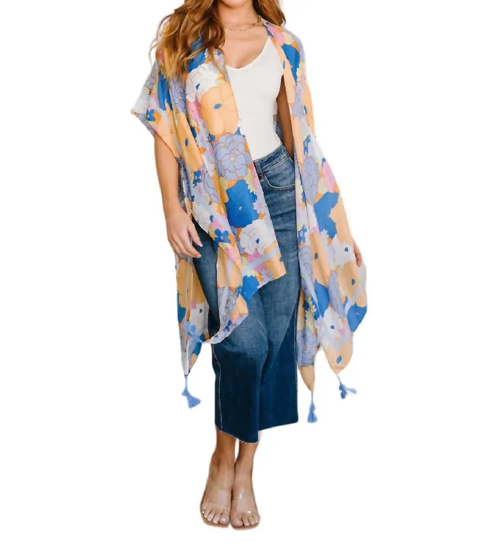 Flash Sale Or Flash Sales Island Living Floral Kimono! In Multi Color