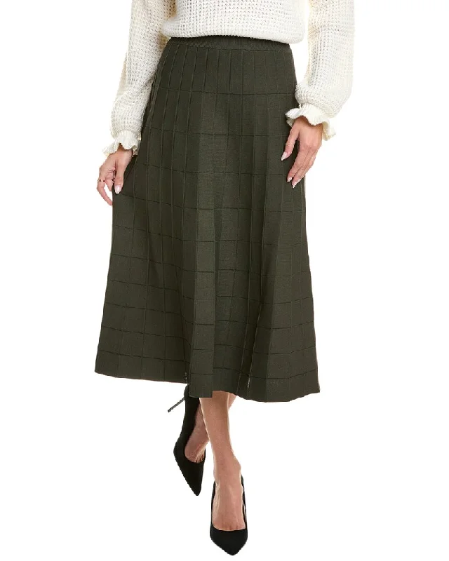 Women's High-Fashion Clothes YAL New York Box Design A-Line Skirt