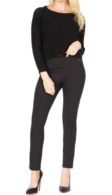 Stylish Women's Clothes for Work and Play Plain Textured-Knit Cropped Sweater In Black