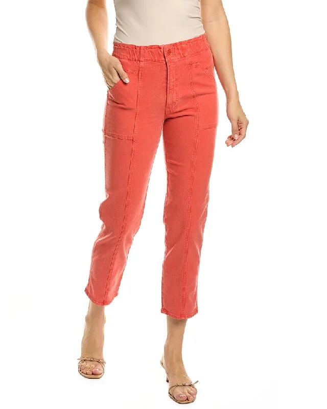 Women Fashion MOTHER The Springy Hot Coral Ankle Jean