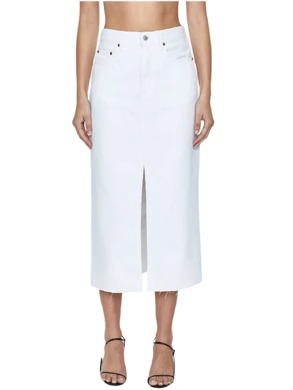 Women's Clothes For Special Occasions Alice Denim Skirt In White