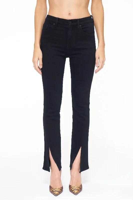 Clothing Sales Teagan High Rise Vented Straight Jean In Black