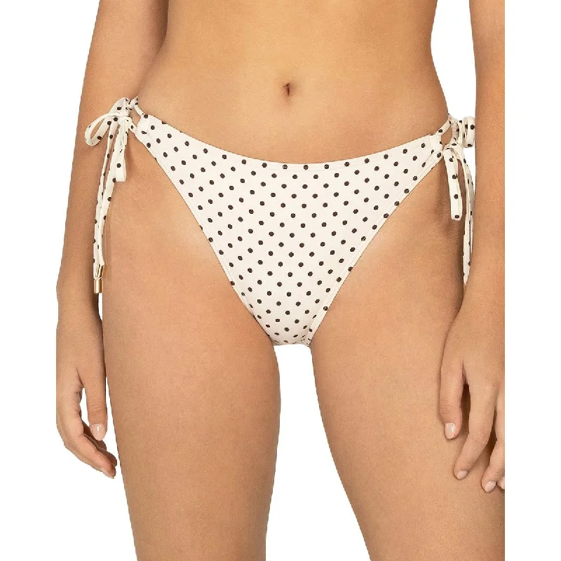 Women's Resort Apparel Womens Polka Dot Side Tie Swim Bottom Separates