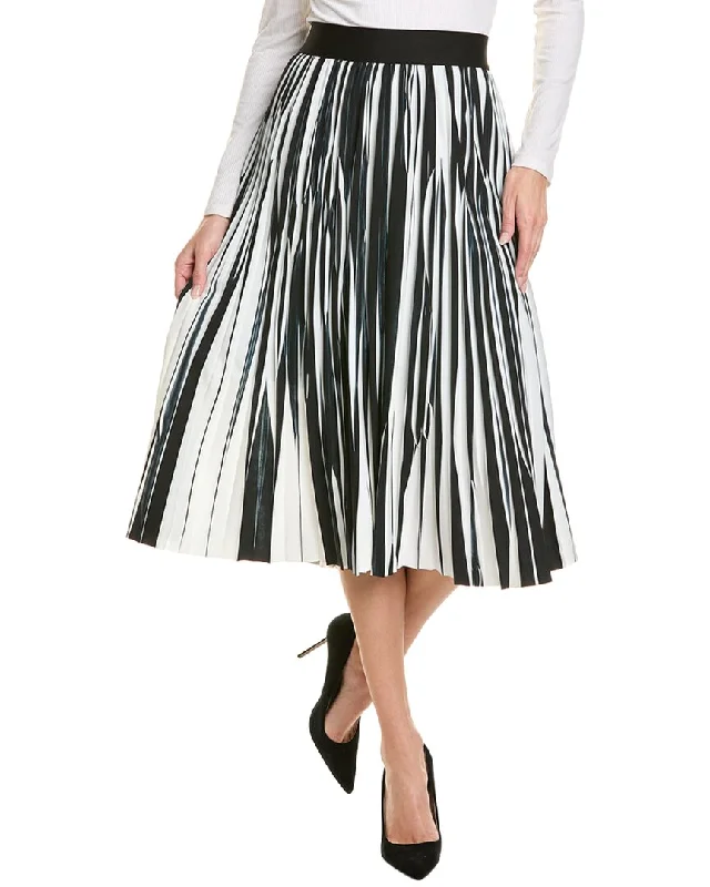 Women's Vacation Outfit Set Elie Tahari Pleated Skirt