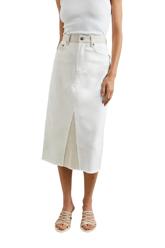 Affordable Women's Apparel Highland Skirt In Ecru