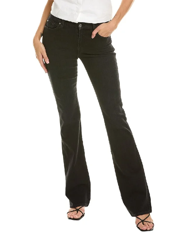 Women's Office Attire 7 For All Mankind Kimmie Black Rose Bootcut Jean