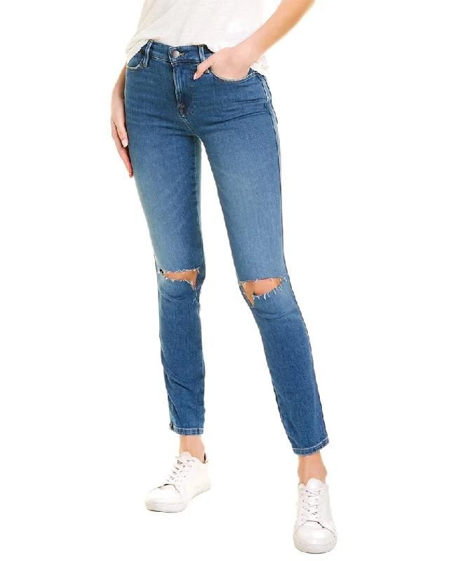 Women's Clothing Sale FRAME Denim Le High Wine Ridge Rips Skinny Jean