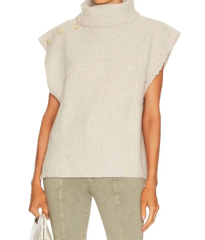 Women's Attire Winona Cashmere Pullover In Sand