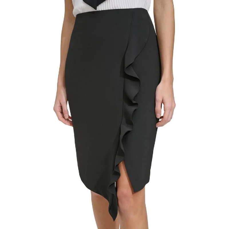 Women's Elegant Evening Outfit Womens Pencil Skirt Asymmetrical