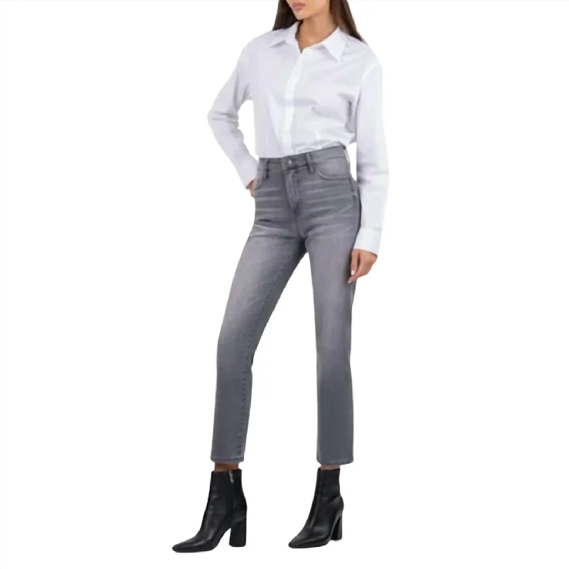 Women's Evening Outfit Reese Ankle Slim Fit Straight Jeans In Certified