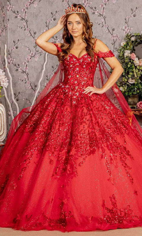 Trendy Women's Apparel for All Seasons Elizabeth K GL3185 - Sweetheart Butterfly Ballgown