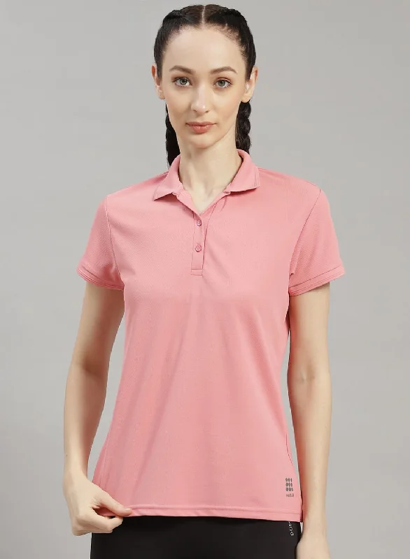 Women's Clothes For Work Events Women Pink Solid T-Shirt