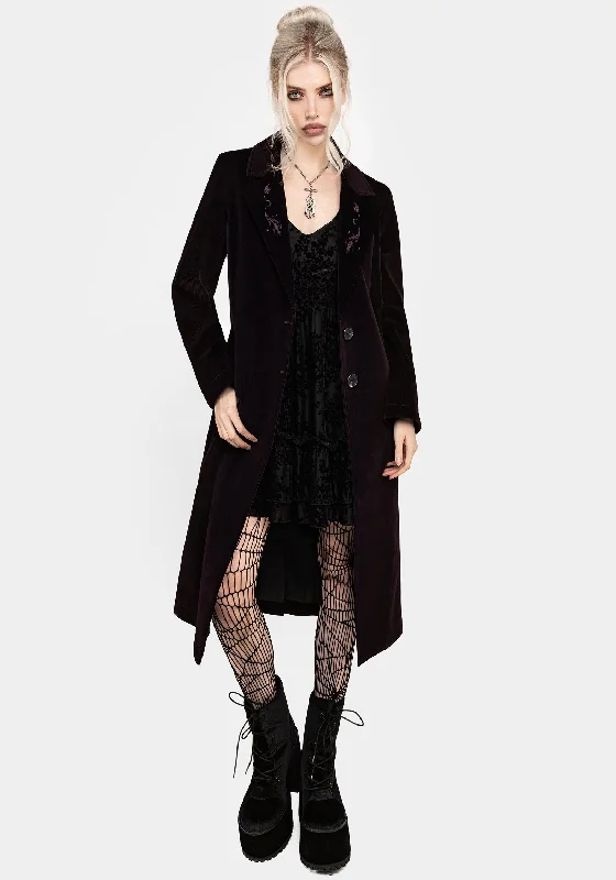 Modern Women's Attire Dianne Embroidered Duster Coat