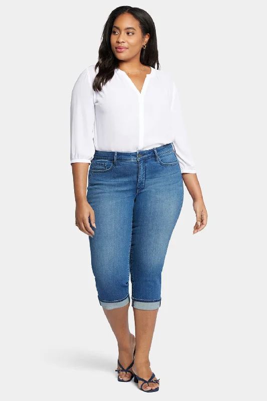 Clothing Store Marilyn Straight Crop Jeans In Plus Size - Windfall