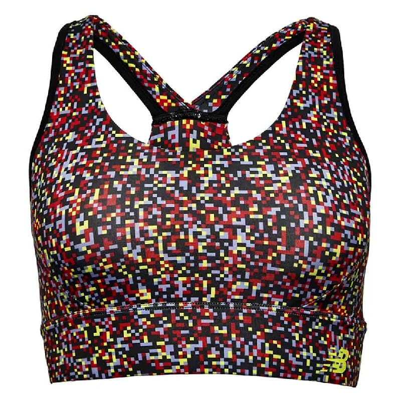 Women's Romantic Outfit New Balance - Women's Tech Training Printed Sports Bra (WB21471 HYW)