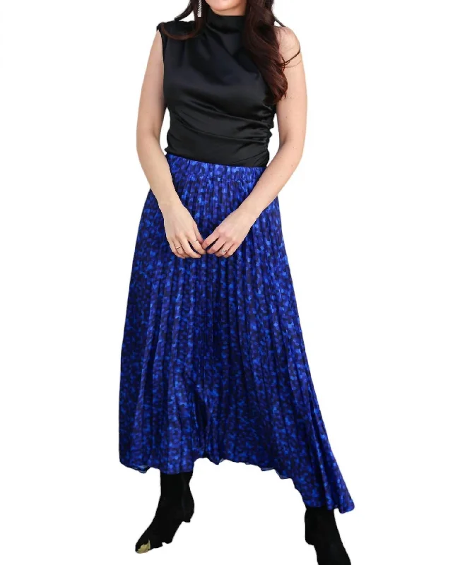 Women's Activewear Outfit Lea Maxi Skirt In Multi Blue