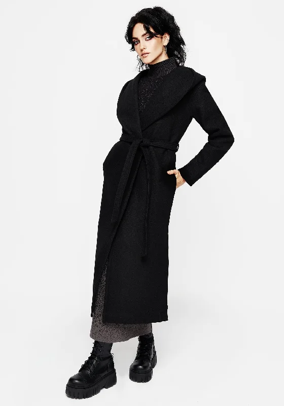 Women's Plus-Size Apparel Catacomb Hooded Belted Coat