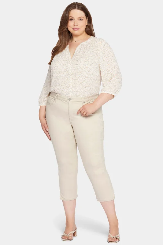 Trendy Boutique Online Chloe Capri Jeans In Plus Size - Feather