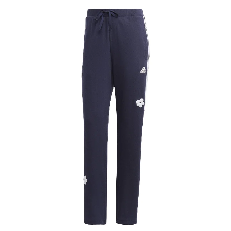 Women's Outfit adidas - Women's Chenille Flower Patches 3-Stripes High Rise Pant (IC0019)