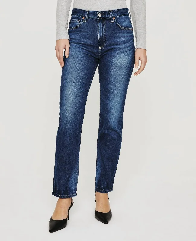 Women's High Street Fashion Saige High Rise Straight Jeans In Gondola