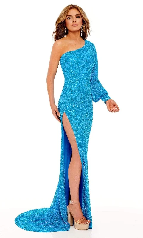 Women's Evening Apparel Rachel Allan 70171 - Bishop Sleeve Sequin Gown