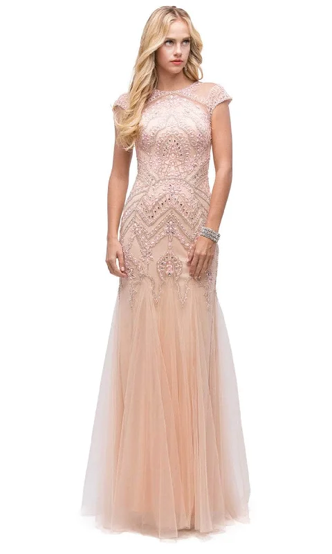 Formal Attire For Women Dancing Queen 9734 - Beaded Embroidered Prom Gown