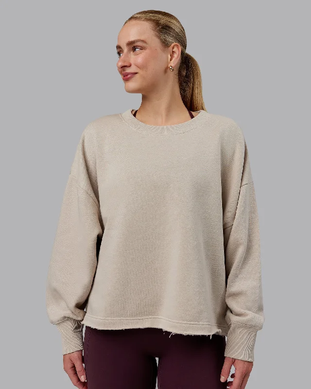 Women's Occasion Wear Clothing Oasis Cropped Sweater - Shale Beige