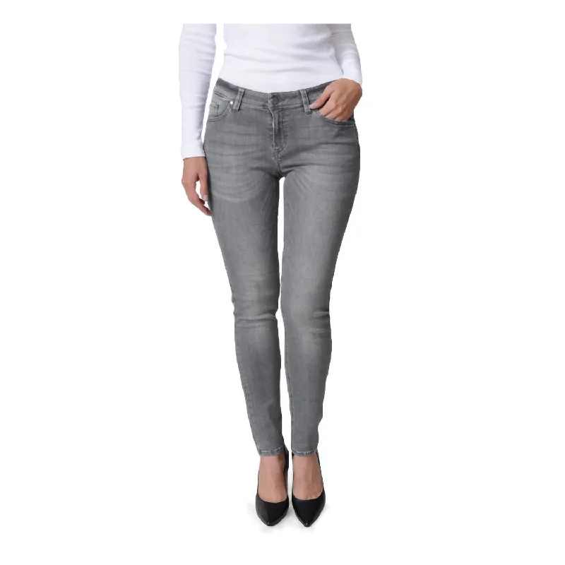 Clothing Store Sinty Slim Leg Jeans In Grey