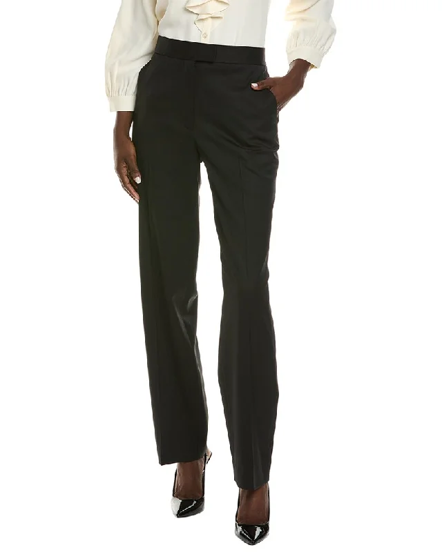 Minimalist Women's Fashion Clothing St. John Wool-Blend Pant