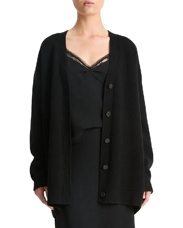 Formal Attire For Women Vince Oversized Double Knit Wool & Cashmere-Blend Cardigan