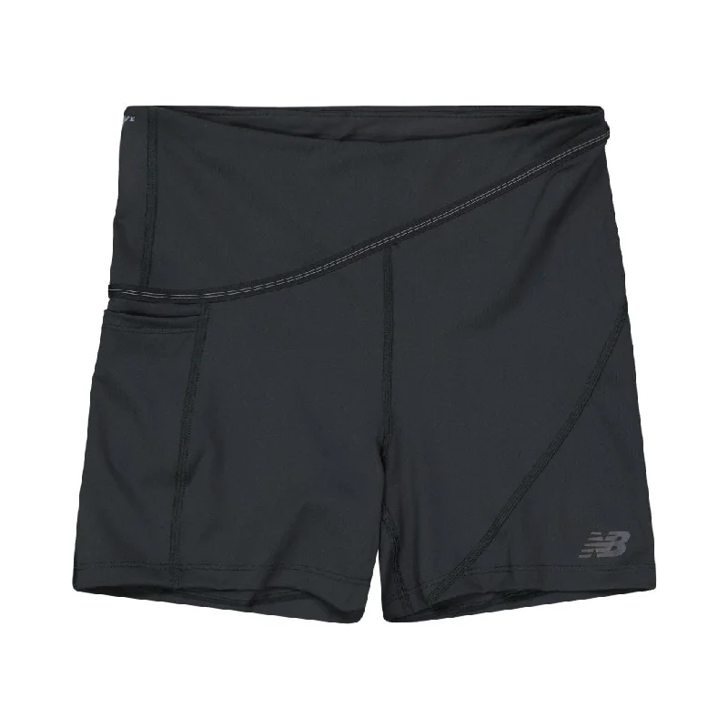 Chic Women's Attire New Balance - Women's Q Speed Shape Shield 4" Shorts (WS31289 BK)