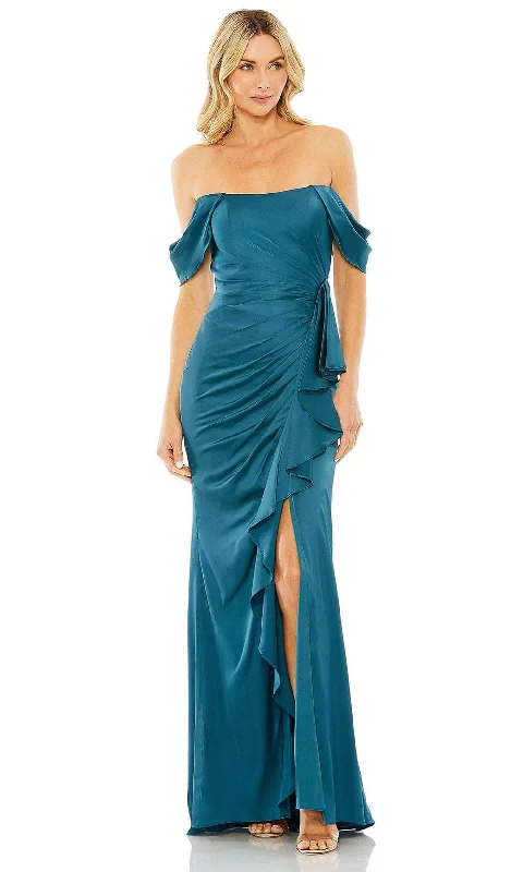 Women's Comfortable Apparel Ieena Duggal 20678 - Draped Evening Gown