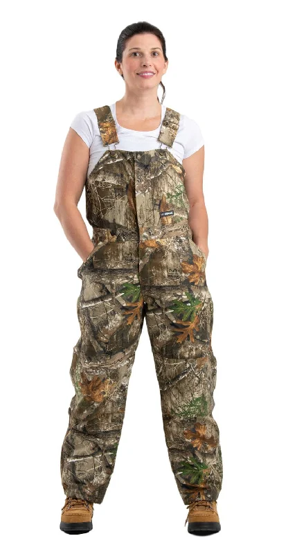 Affordable Fashion for Women Berne Realtree Edge 100% Cotton Womens Softstone Insulated Bib Overall