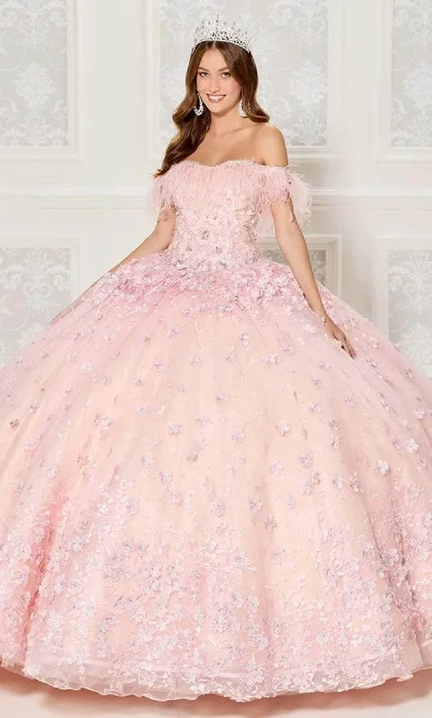 Women's Seasonal Fashion Trends Princesa by Ariana Vara PR30115 - Feathered Ballgown